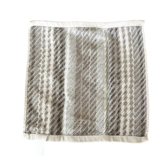 Bamboo Bathroom Hand Towels | One Hand Towels 1 Wash Cloth Striped Textured Gray - Picture 6 of 8